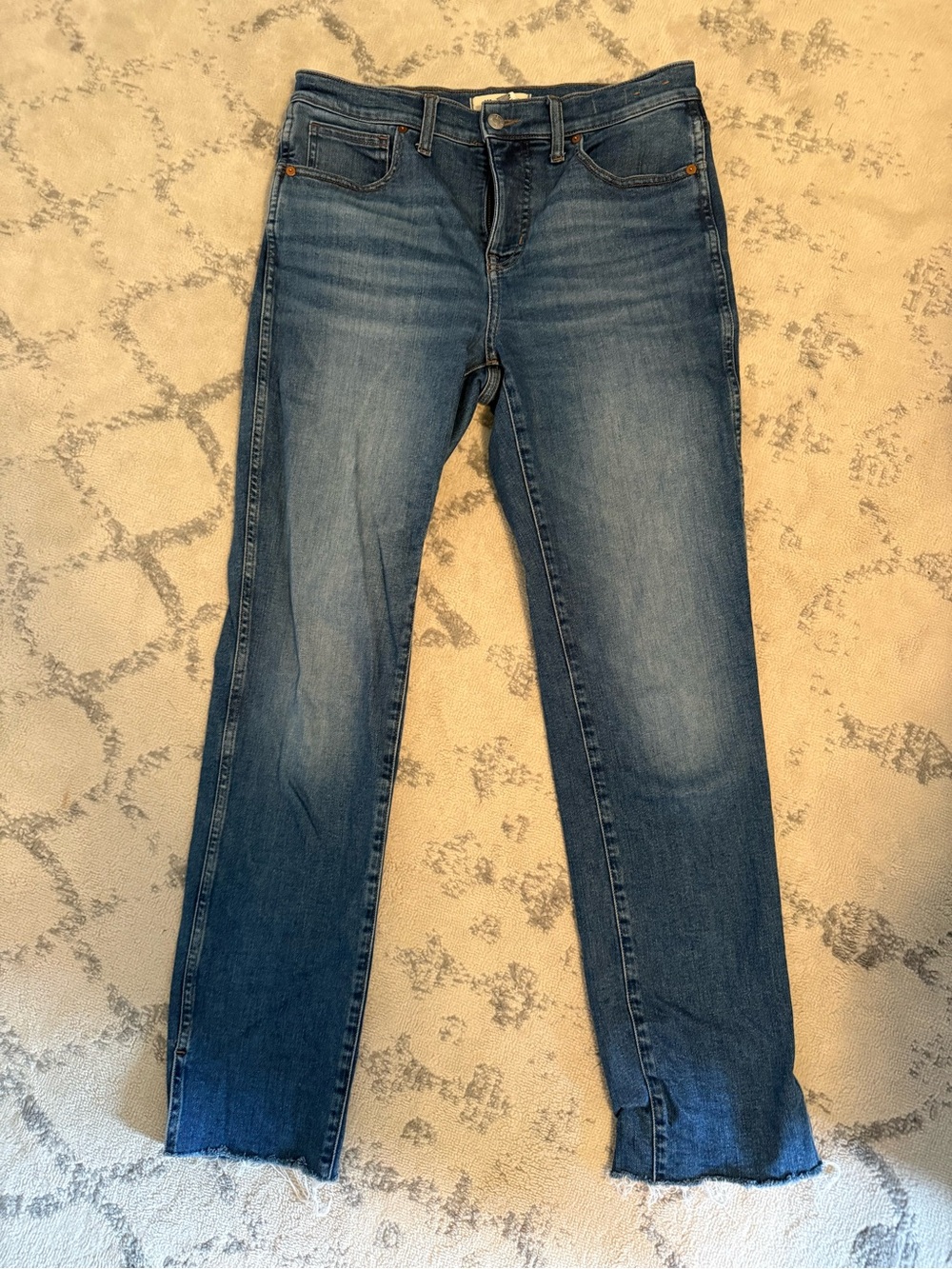 Madewell Women's Straight-Leg Jeans in Medium Blue